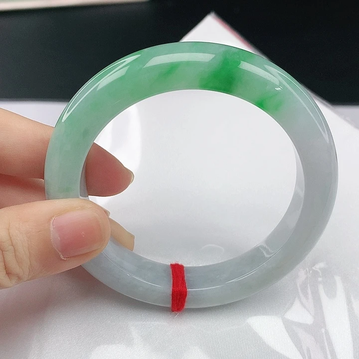 翡翠手镯足金镶嵌翡翠875
