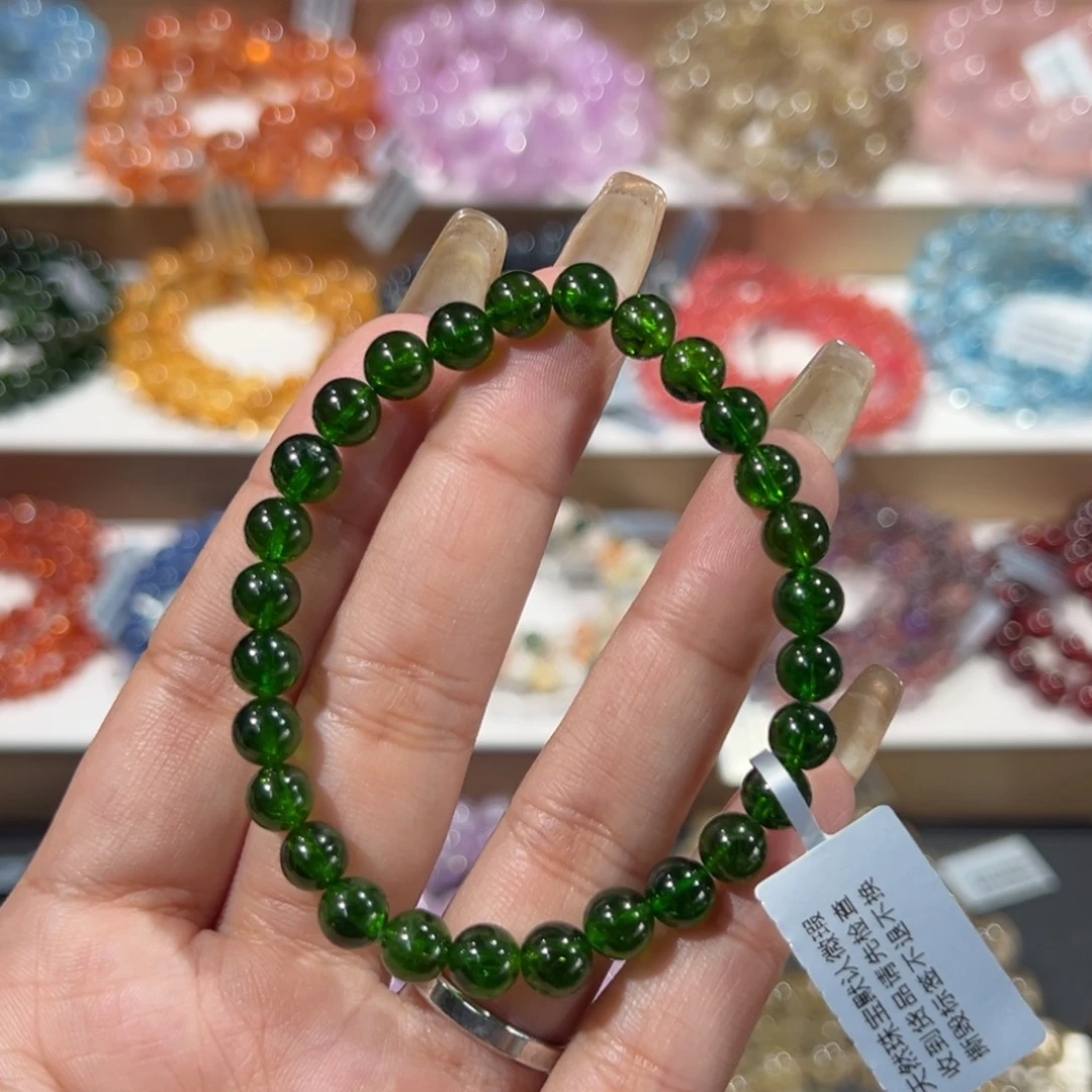 未镶嵌透辉石透辉石高货透辉石6.8mm