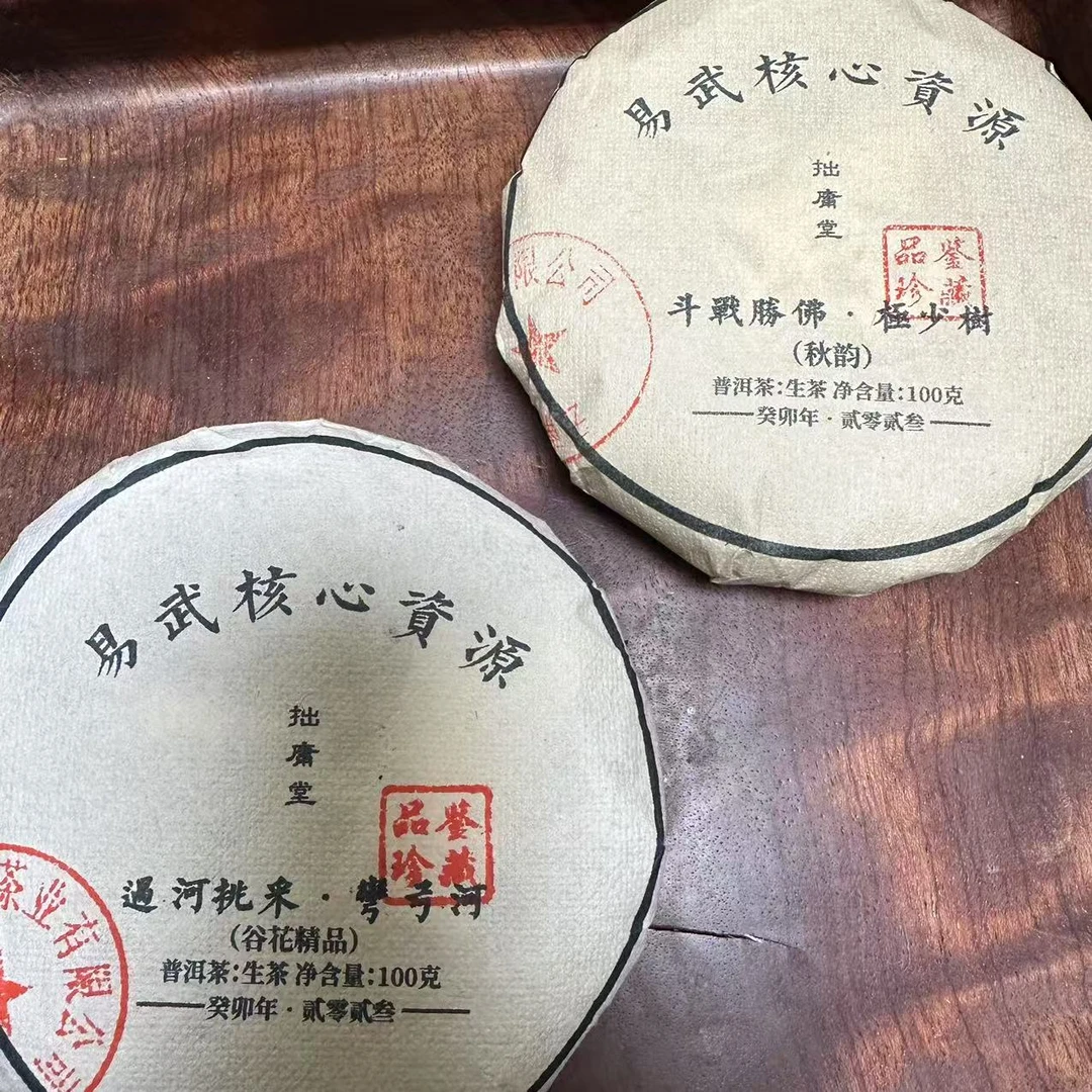 易武2023年斗战胜佛秋茶 过河挑采秋茶 普洱茶生茶各100克