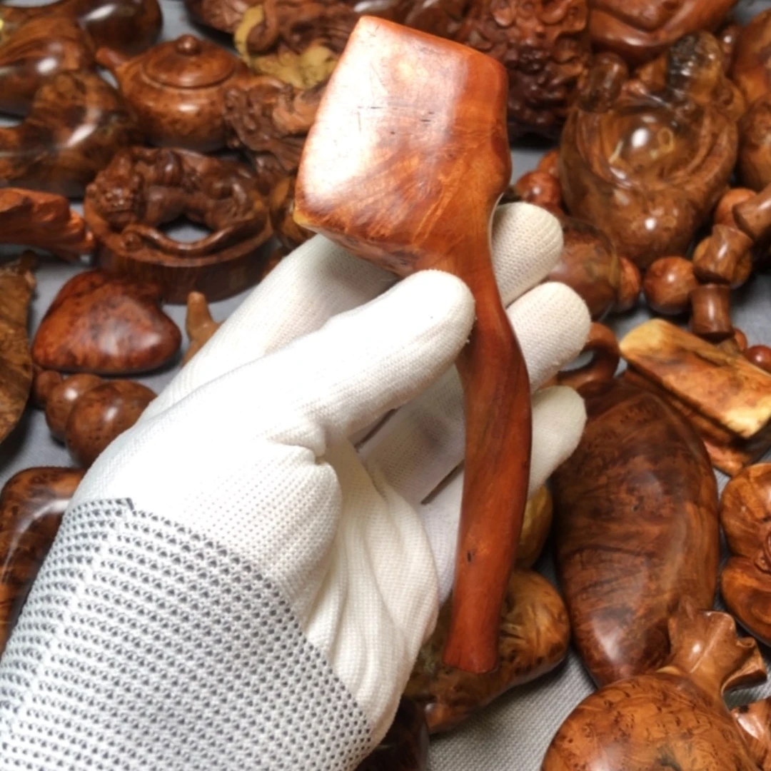 【闪购商品】木麻梨疙瘩火琉璃手把件