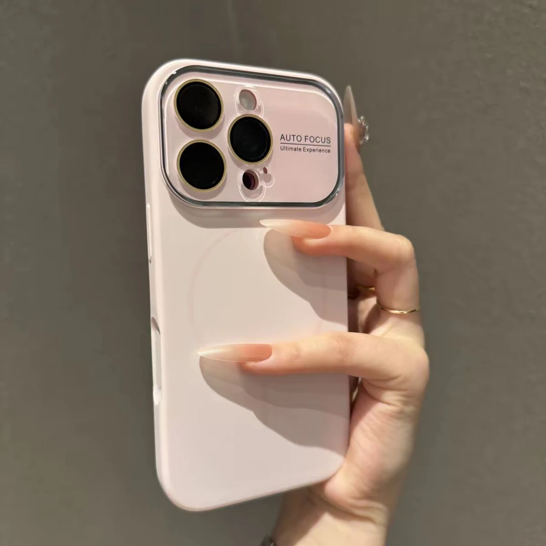 液态硅胶大视窗镜头膜适用苹果16promax手机壳15pro磁吸14/13全包