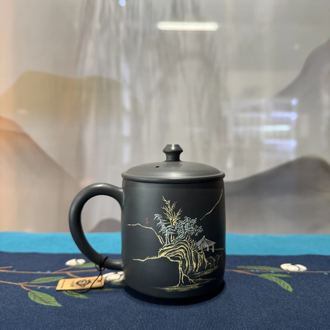 千年古陶手工花式水杯