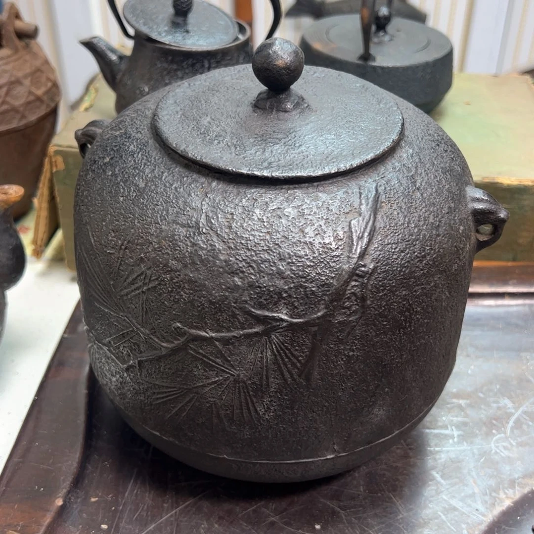 爱***筋铁釜南部默认瑕疵茶道具