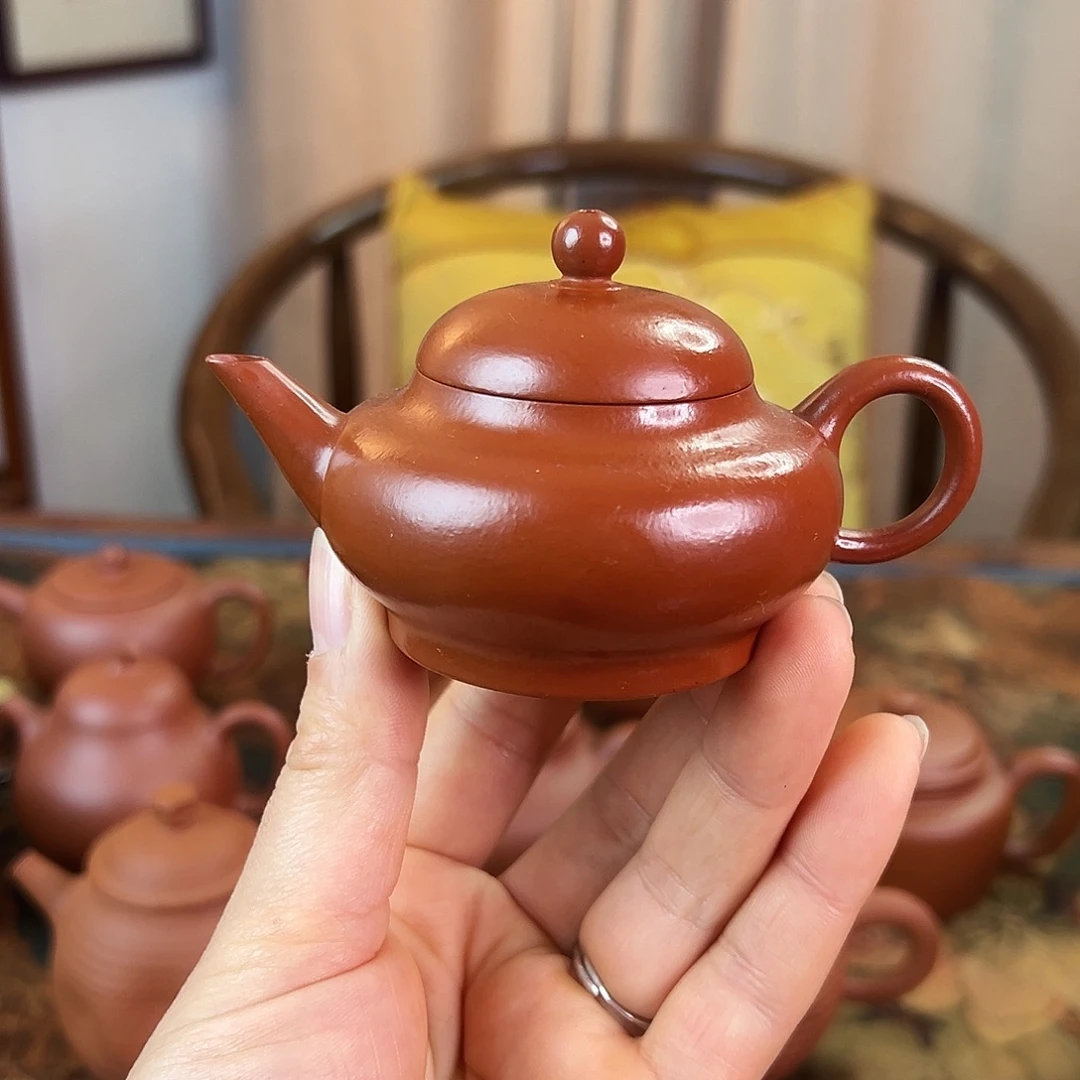 紫砂茶壶精品 明式水平 朱泥 90cc