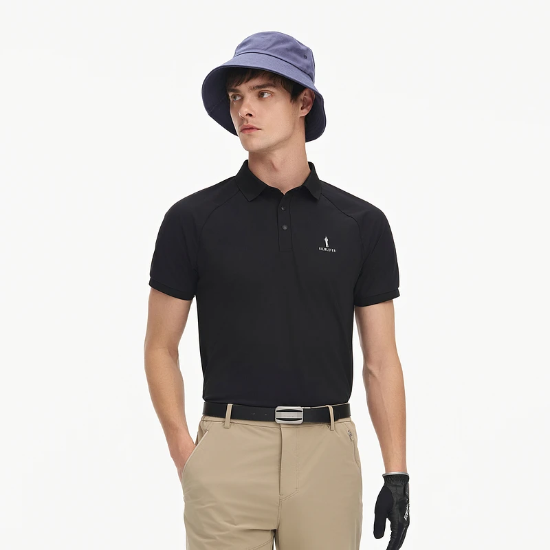 【速干防晒】比音勒芬高尔夫2025春夏新款男款运动短袖翻领POLO衫