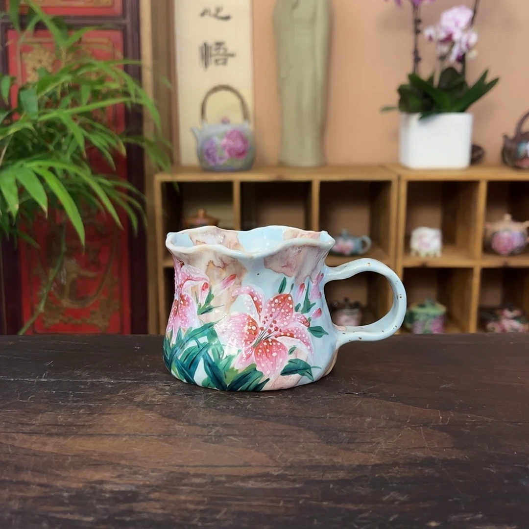 景德镇纯手工手绘柴烧