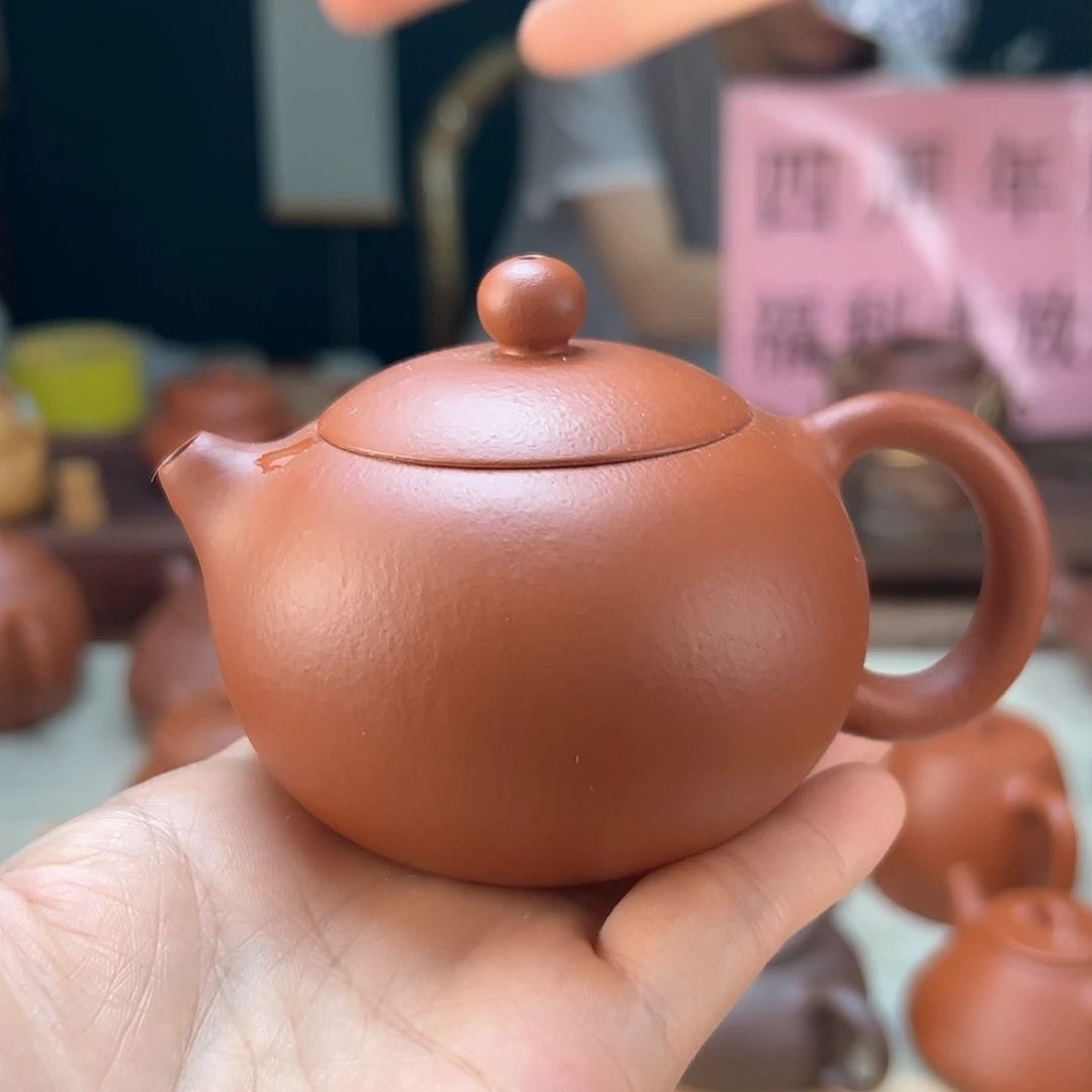 茶壶紫砂原矿朱泥手工制作