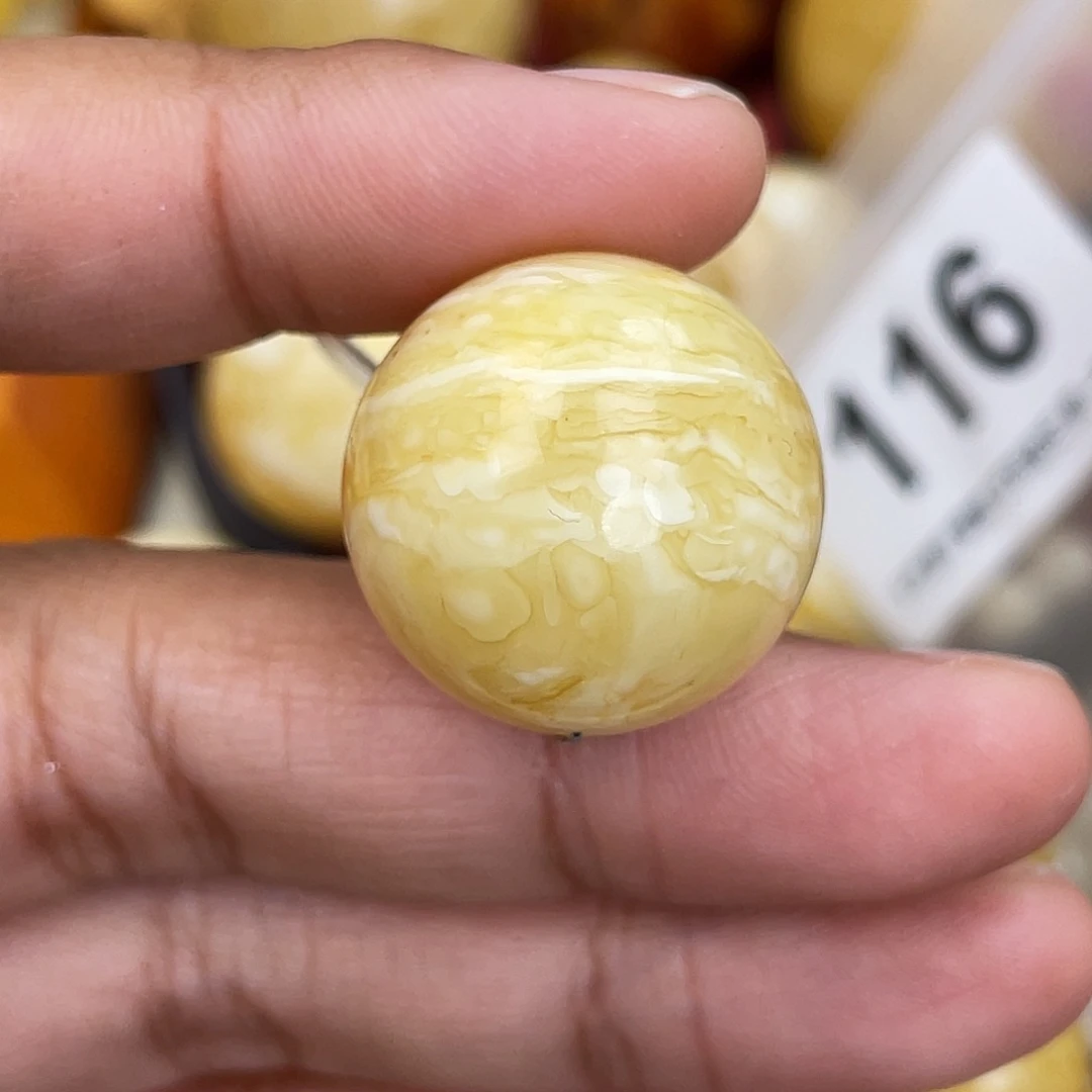 蜜蜡未镶嵌珠宝奇石粉23.3