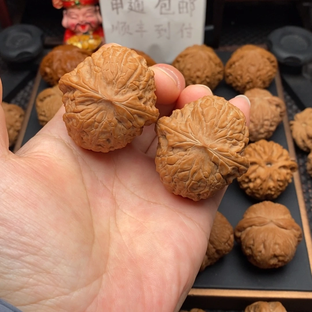 把件文玩核桃44肚43边全品大团圆