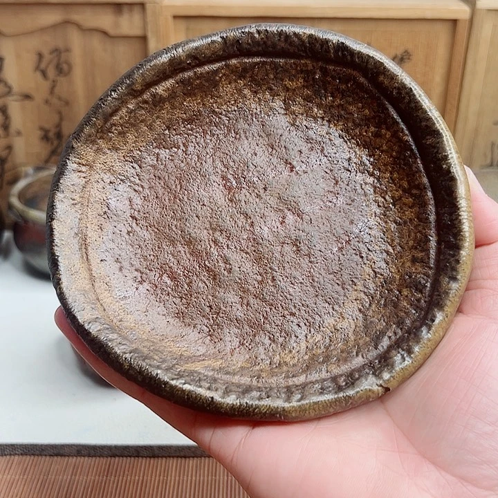 备前烧，手捻壶承，无配件