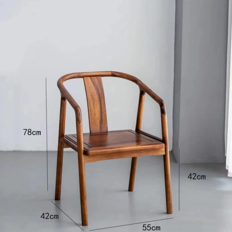 买一发二  新中式南美胡桃木沐尘椅