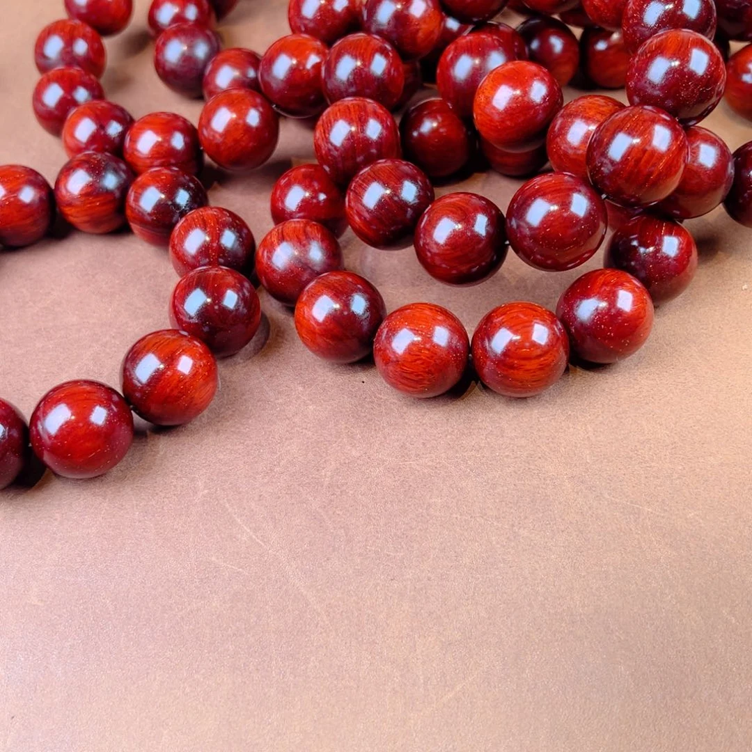 小叶紫檀手串/手链2.0帝王泥小满星