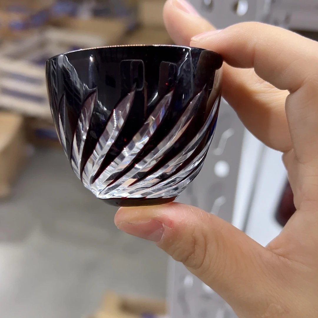 平底款水晶玻璃微瑕一个