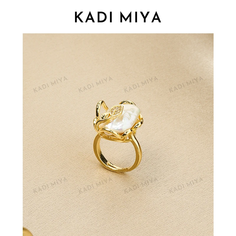 合金戒指 KADIMIYA复古宫廷时尚高级气质优雅戒指白绕丝戒指