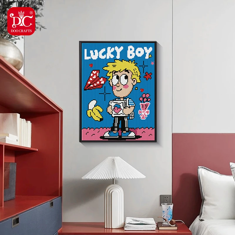 DC/蒂彩【美漫】钻石画卧室装饰挂画点贴钻十字绣手工diy