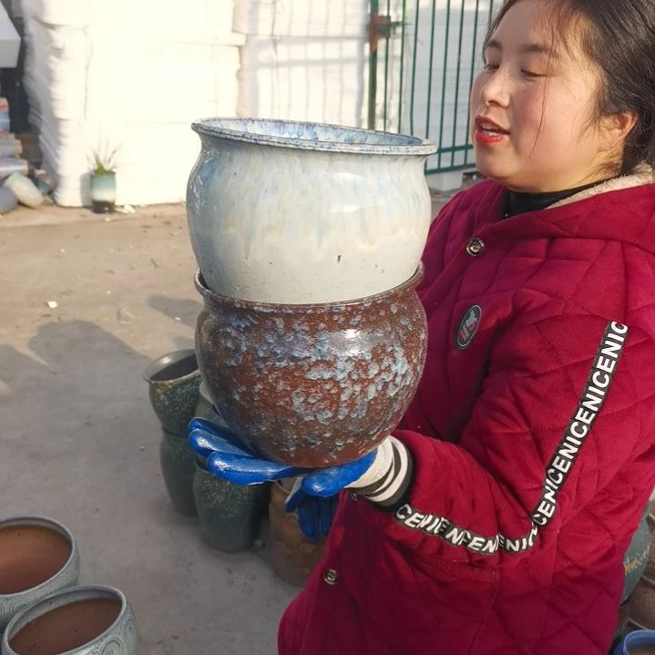 红陶口20高16瑕疵两个