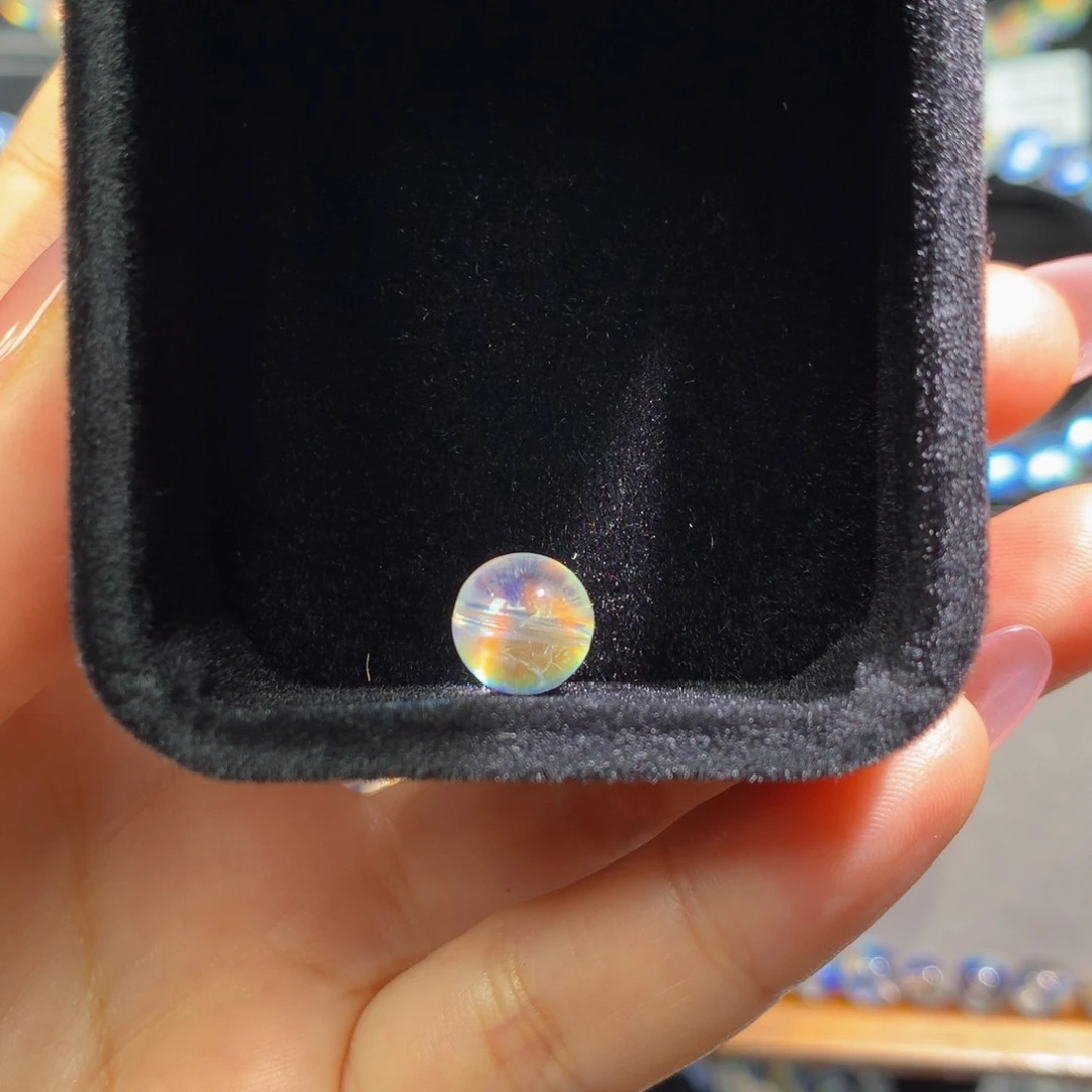 月光石手串未镶嵌盟****)马岛料单珠9.0mm