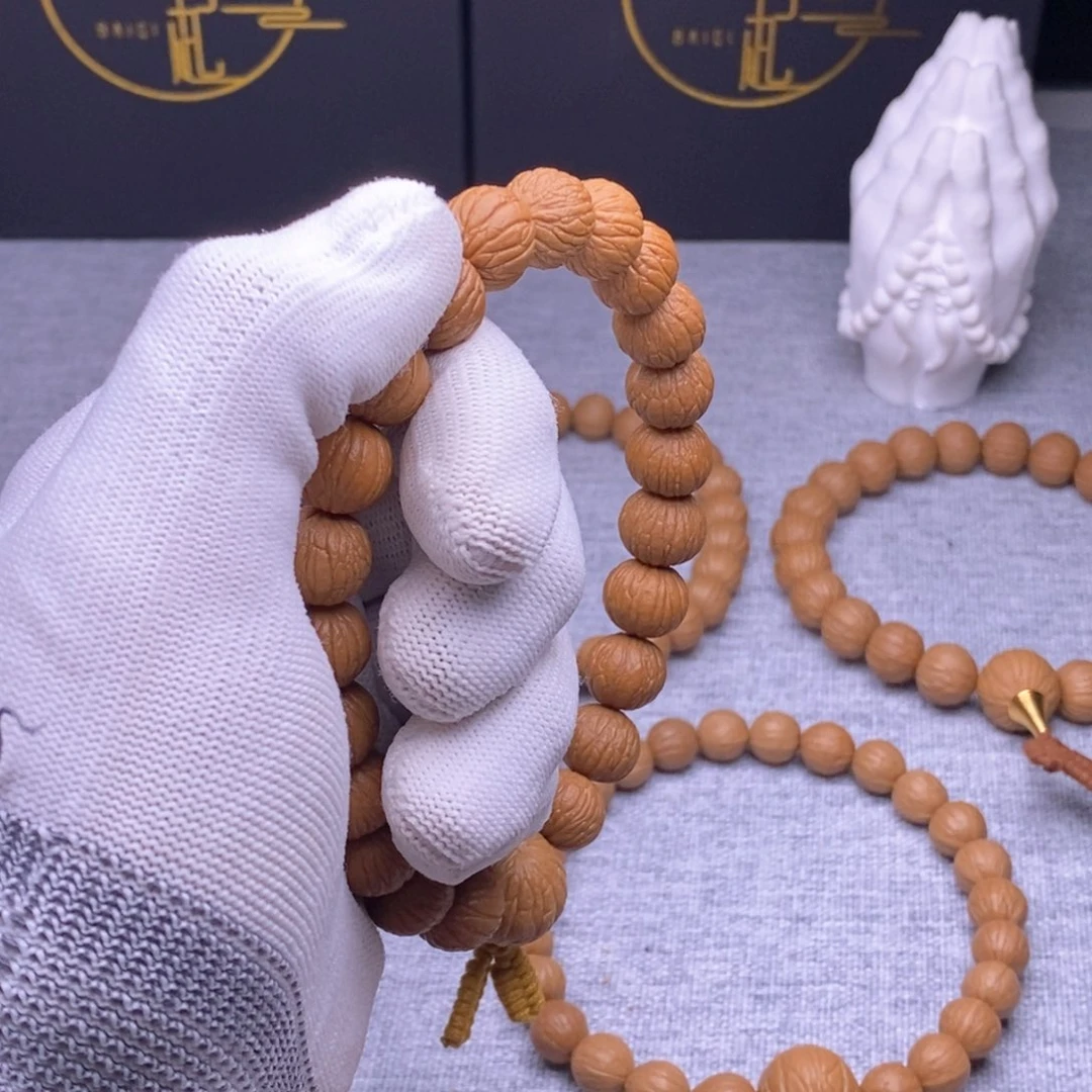 猴头核桃手串凤羽