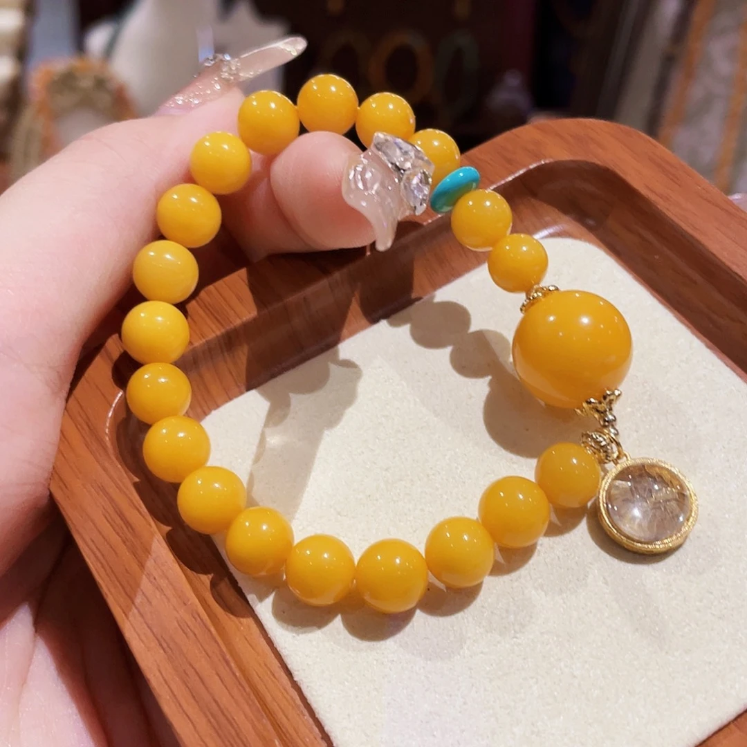 蜜蜡未镶嵌手链手串