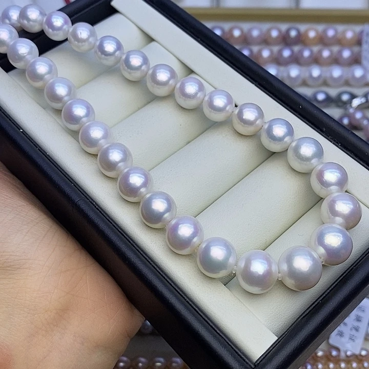 银S925镶嵌淡水珍珠颈饰