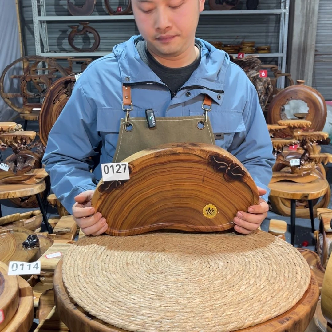 香樟木工艺品直播