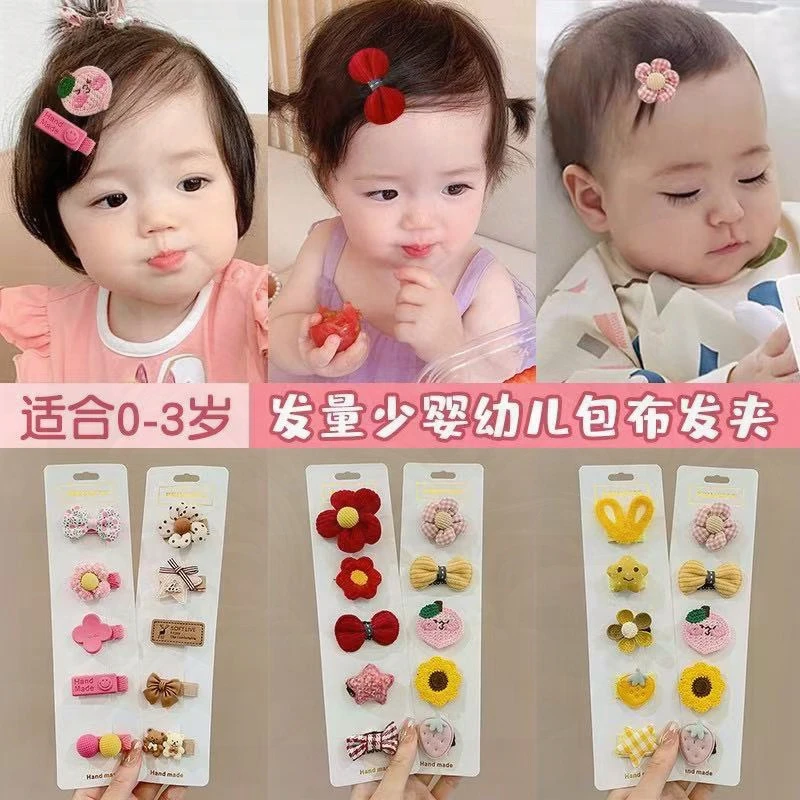 宝宝发卡新款发夹发饰婴儿蝴蝶结不伤发婴幼儿儿童头饰可爱夹子