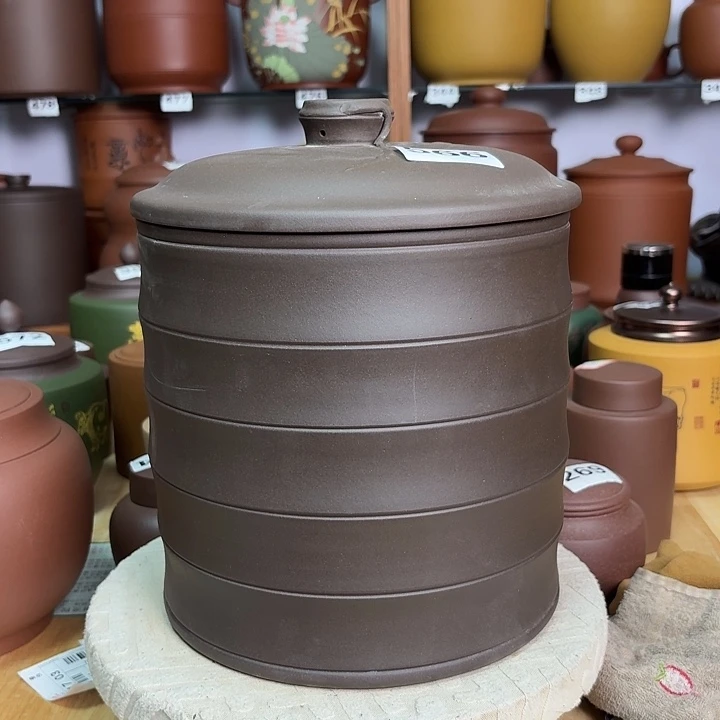 茶叶罐紫砂八饼茶叶罐处理566