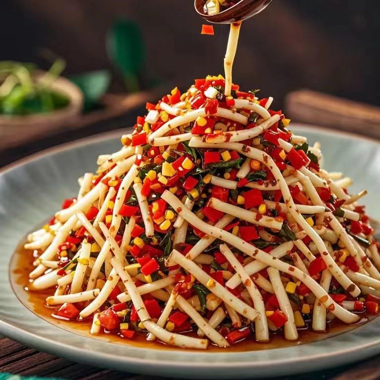 香辣折耳根正宗川味咸菜凉拌鱼腥草剁椒下饭菜即食