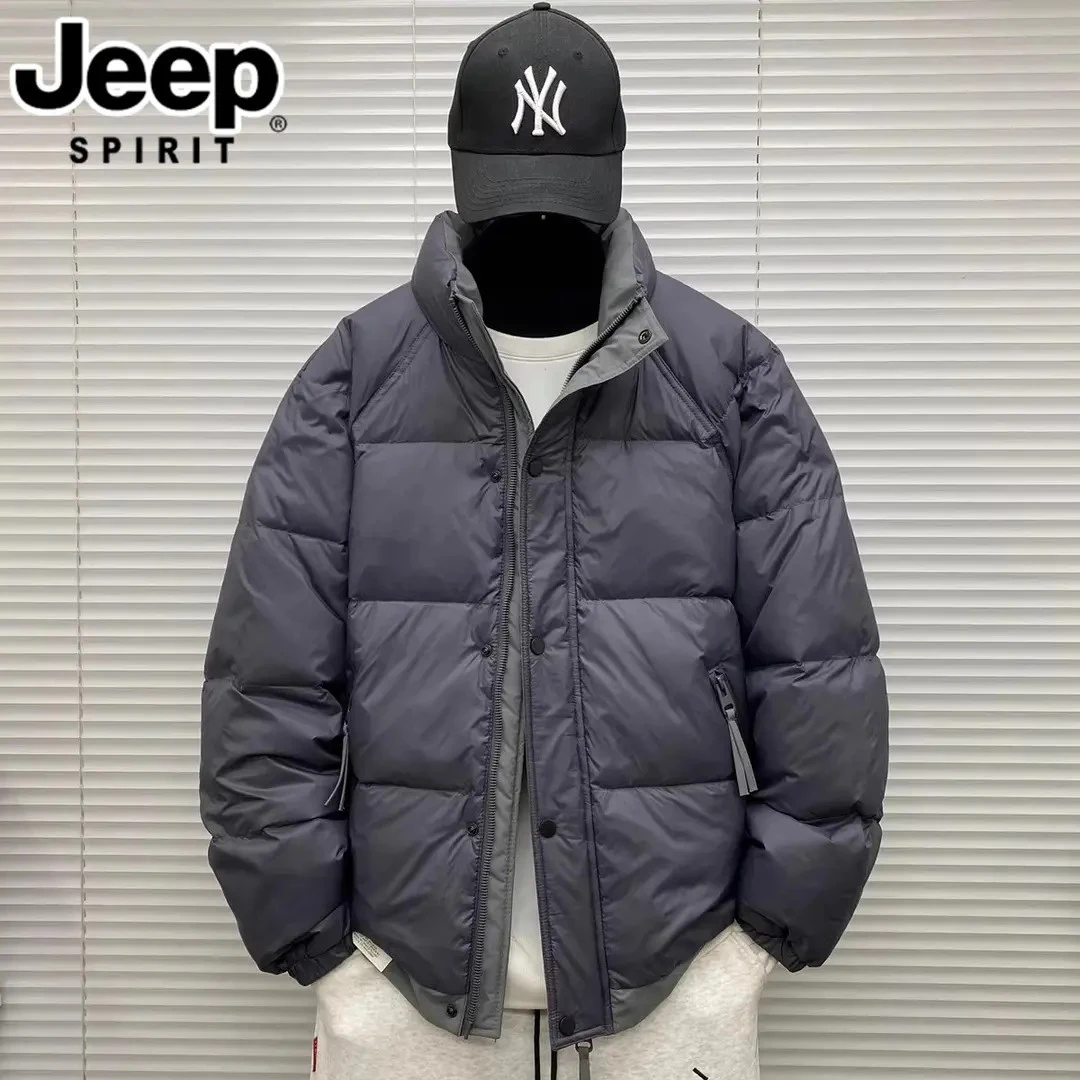JEEPSPIRIT吉普男士冬季羽绒服高端立领户外防寒保暖时尚休闲外套