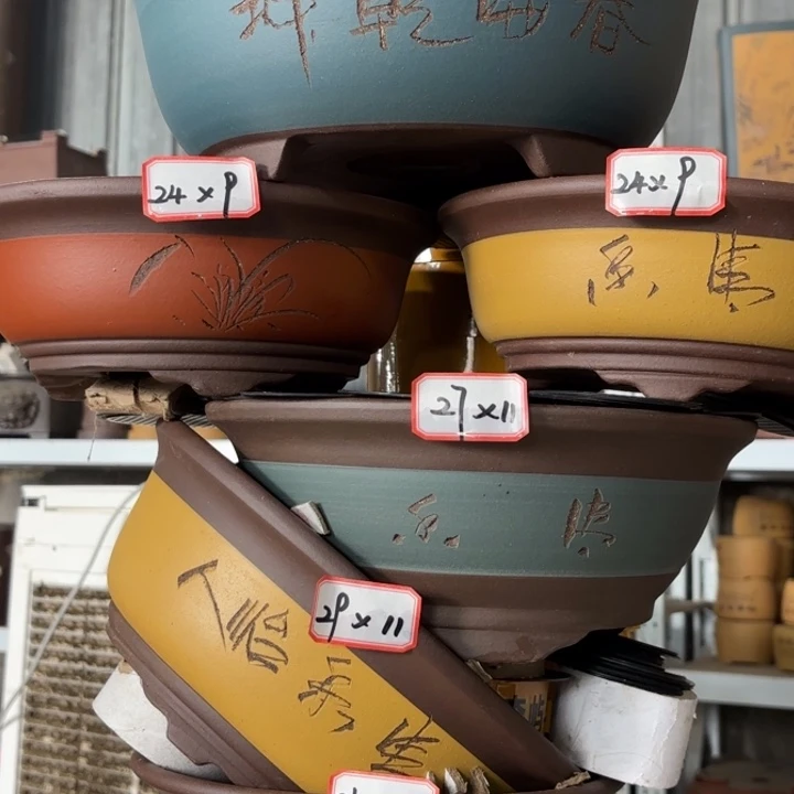 花盆紫砂100-6。