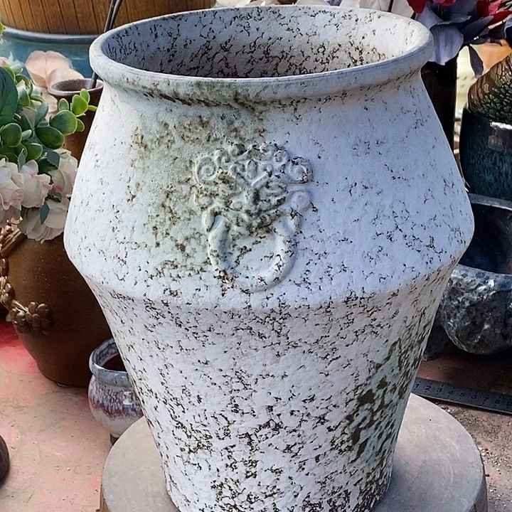 花盆紫砂口20高度30白色