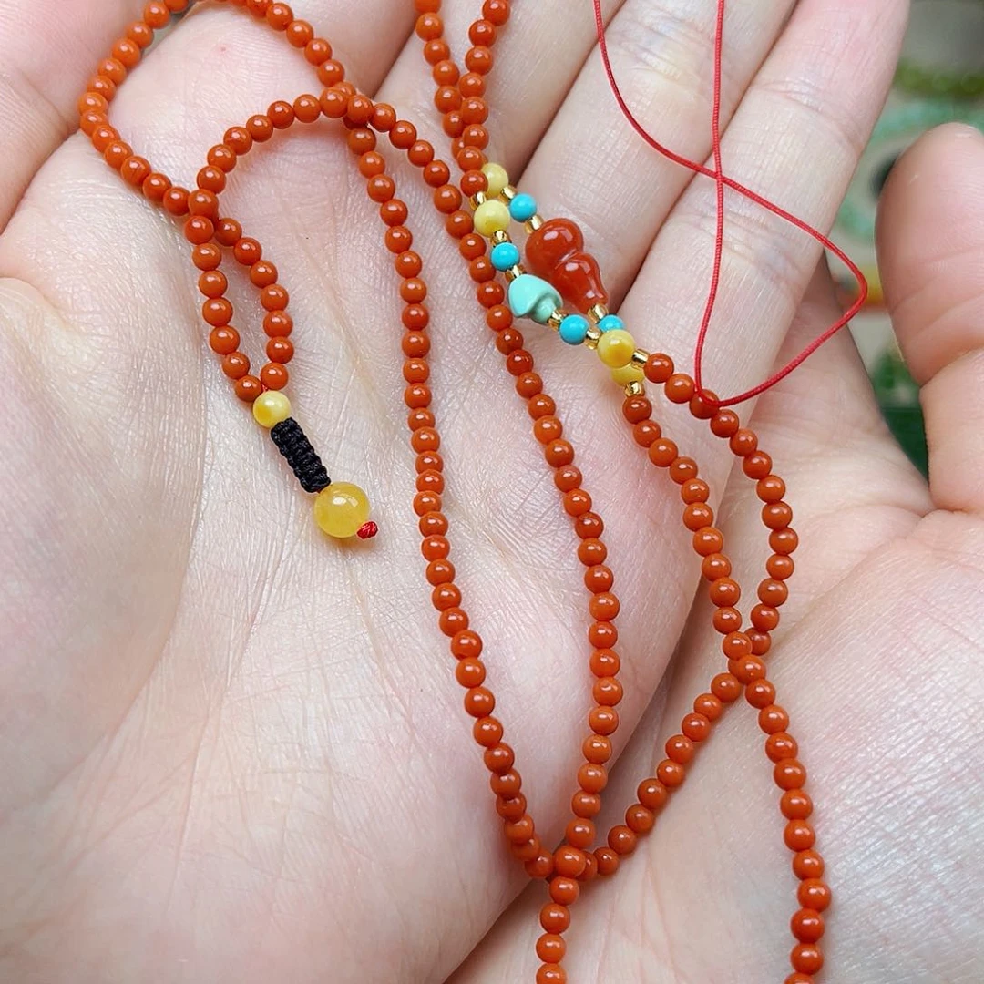 南红玛瑙未镶嵌颈饰06