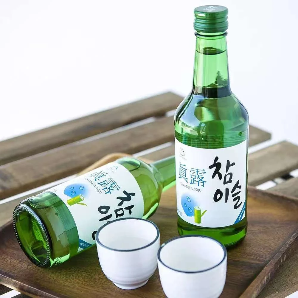 【元气真露】韩国新真露竹炭酒、李子味利口酒 360ml