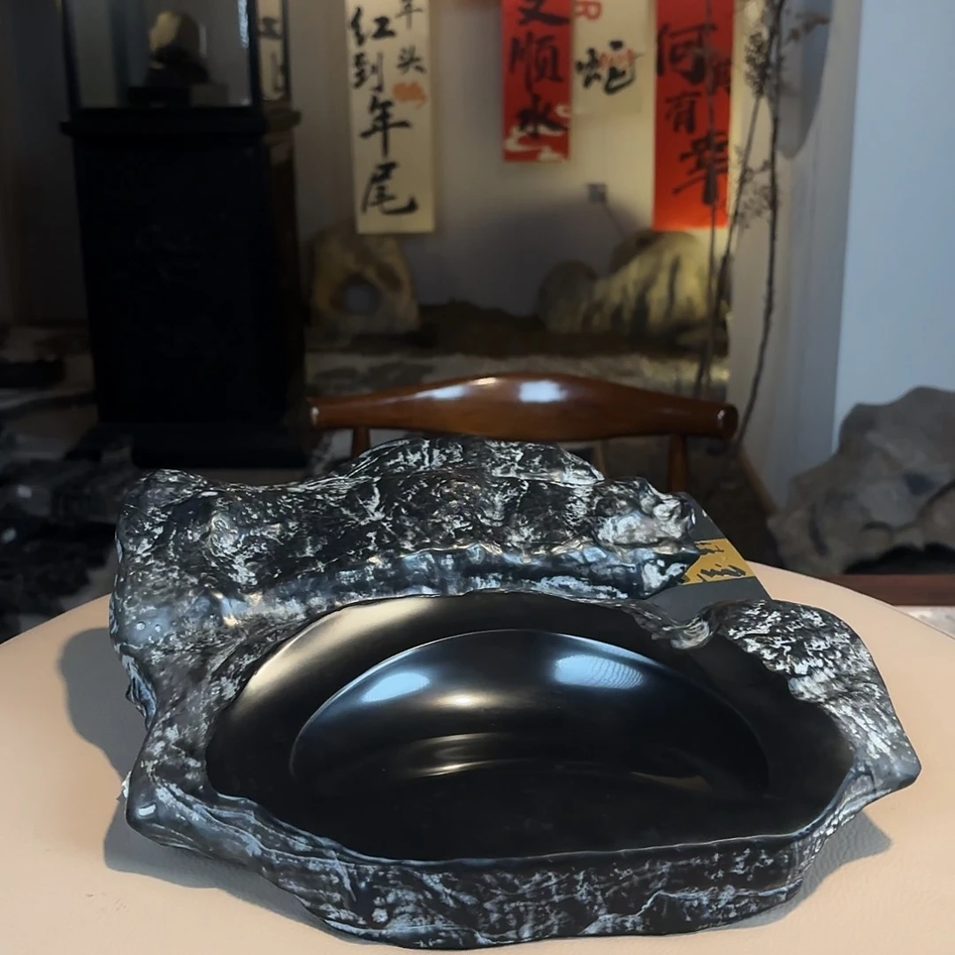 天趣磬砚墨玉色纯色无杂色