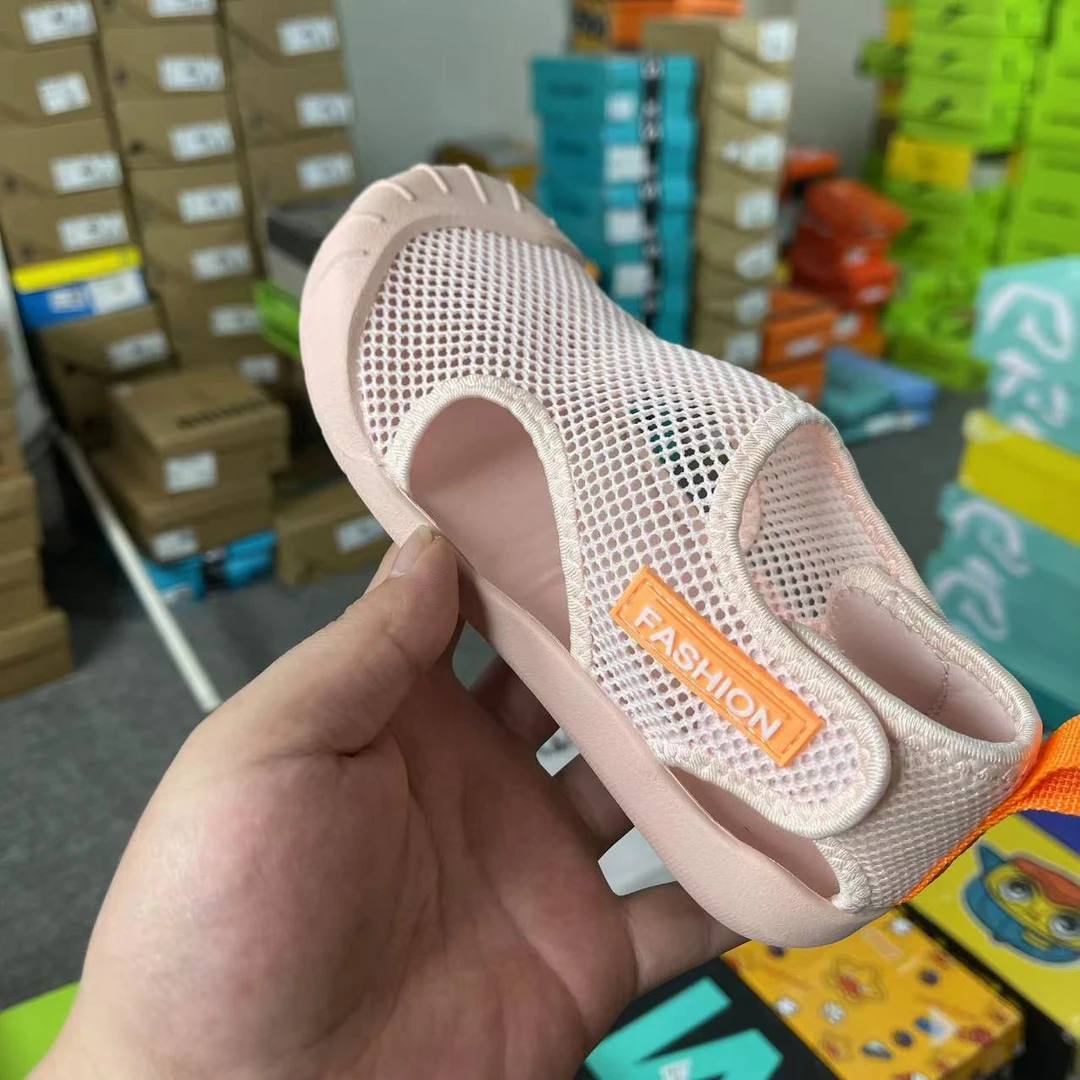 002单网镂空儿童凉鞋框子鞋
