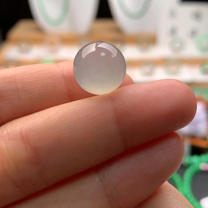 翡翠未镶嵌手链天然缅甸A货翡翠 卡12.8mm