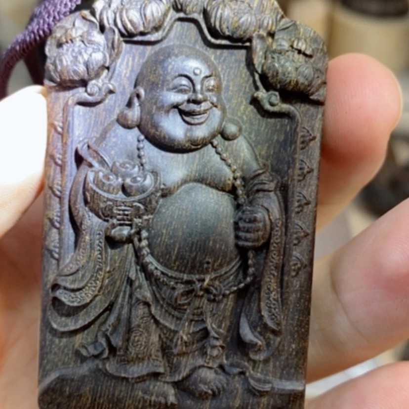 【闪购商品】木芽庄弥勒佛牌配养香罐