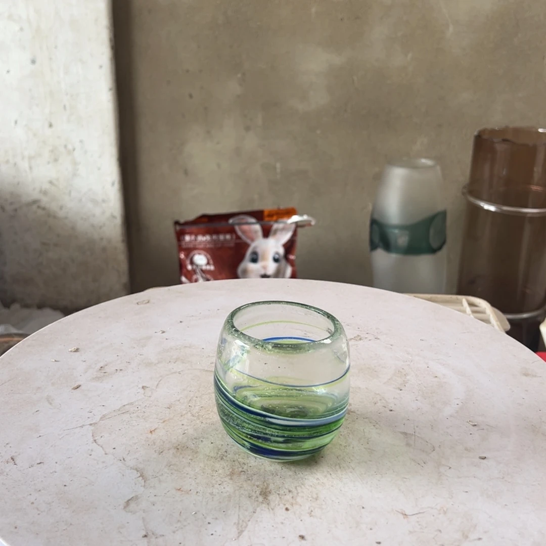 弘扬琉璃花器微瑕高度8