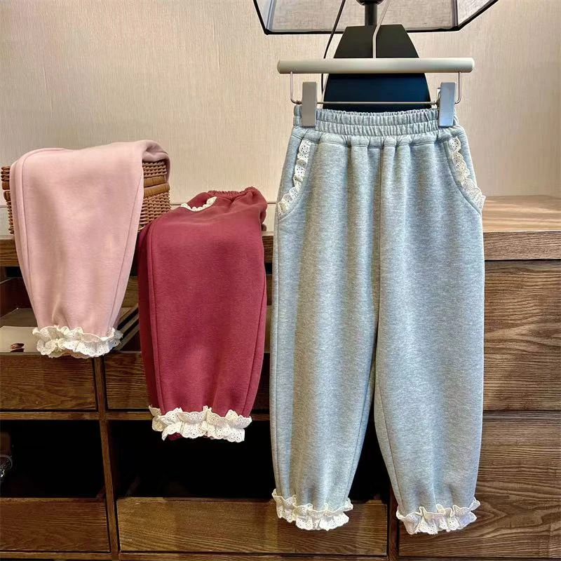 女童休闲卫裤春夏季女孩洋气可爱束脚裤宝宝百搭韩版秋季休闲裤子