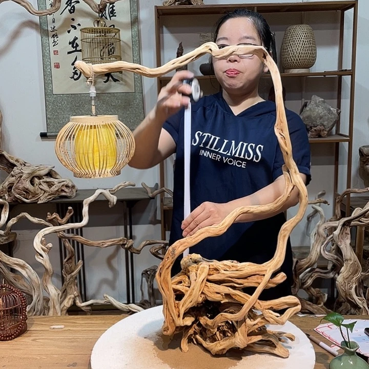 香榧木杜鹃根根艺摆件7