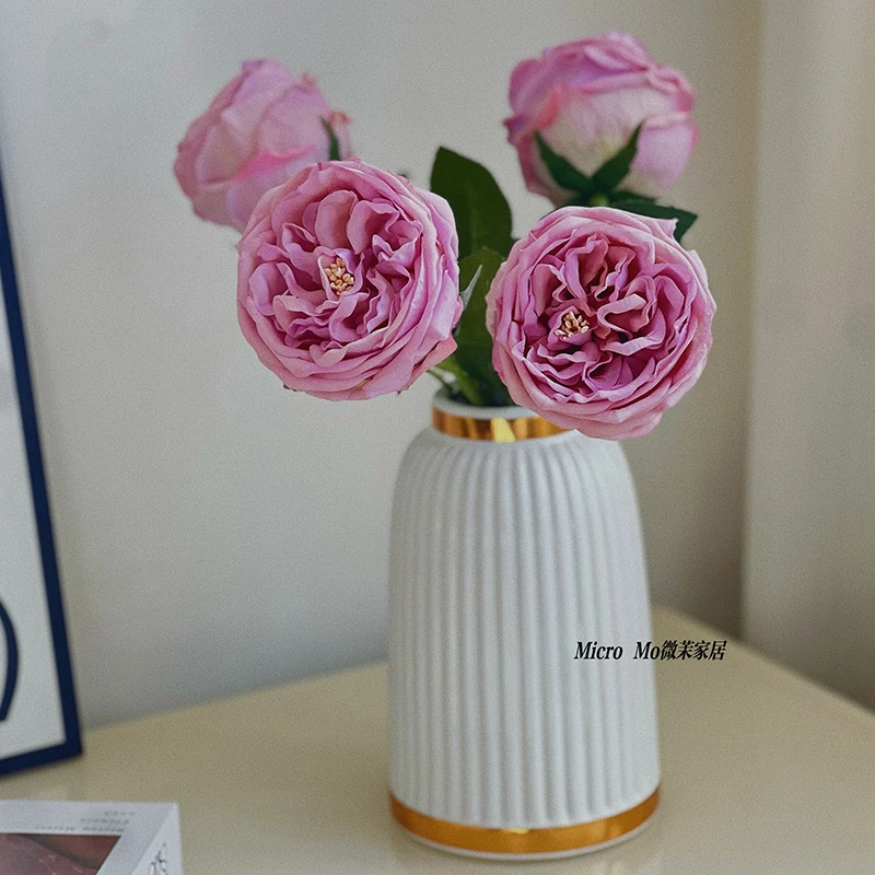 牡丹假花仿真花清新高级感家居桌面摆件客厅装饰摆设