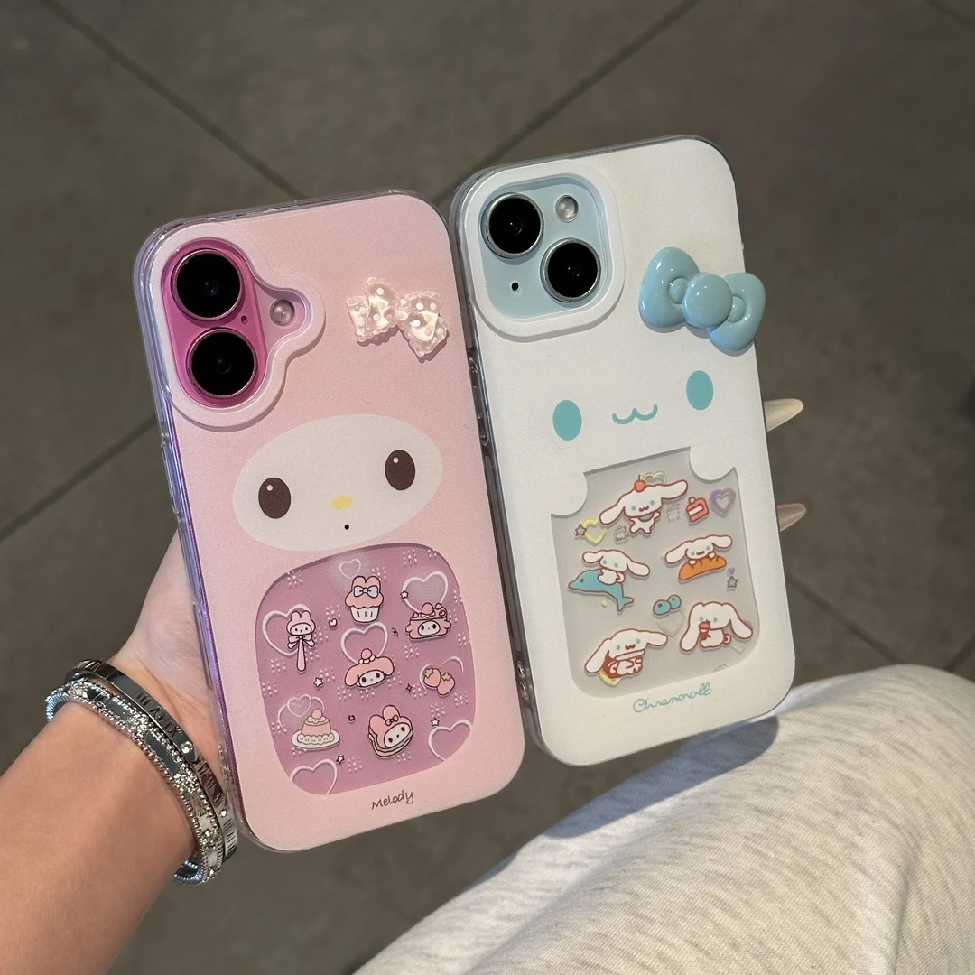 欧克里里蝴蝶结美乐蒂适用iphone16手机壳苹果15华为vivo小米oppo