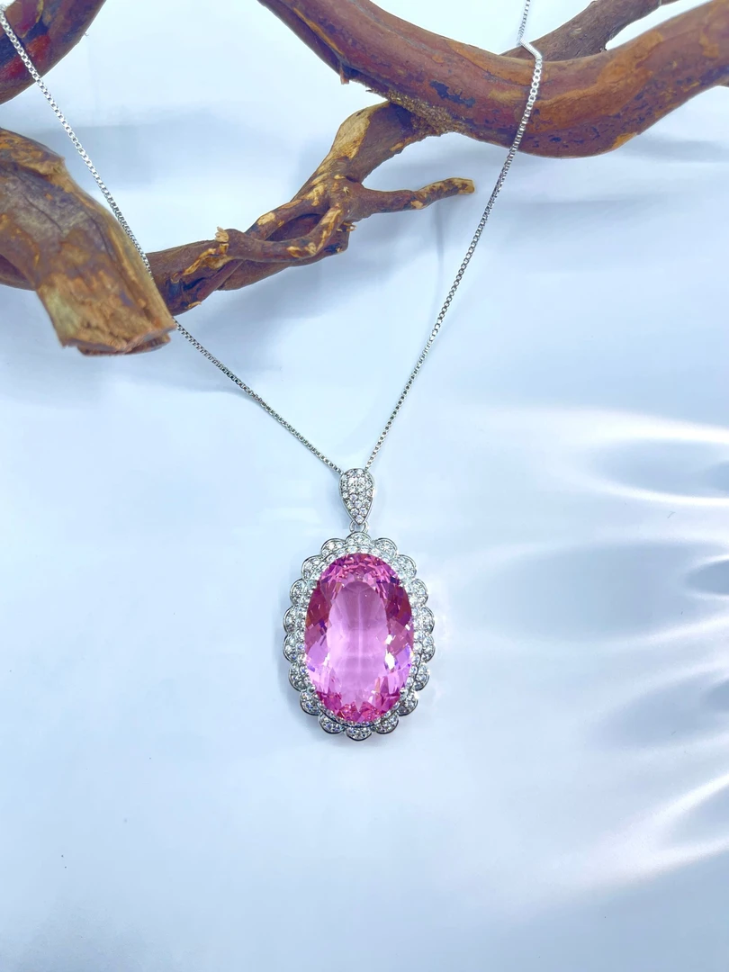 非金属珐琅项链 绯萝