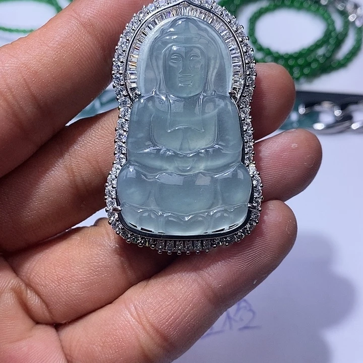 翡翠未镶嵌颈饰天然翡翠