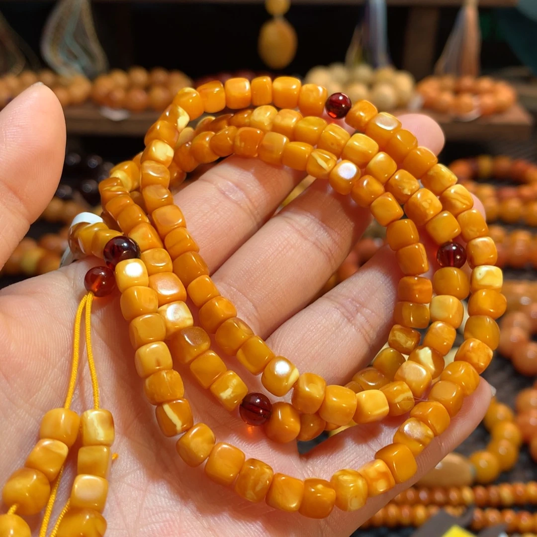 蜜蜡未镶嵌手链蜜蜡手链