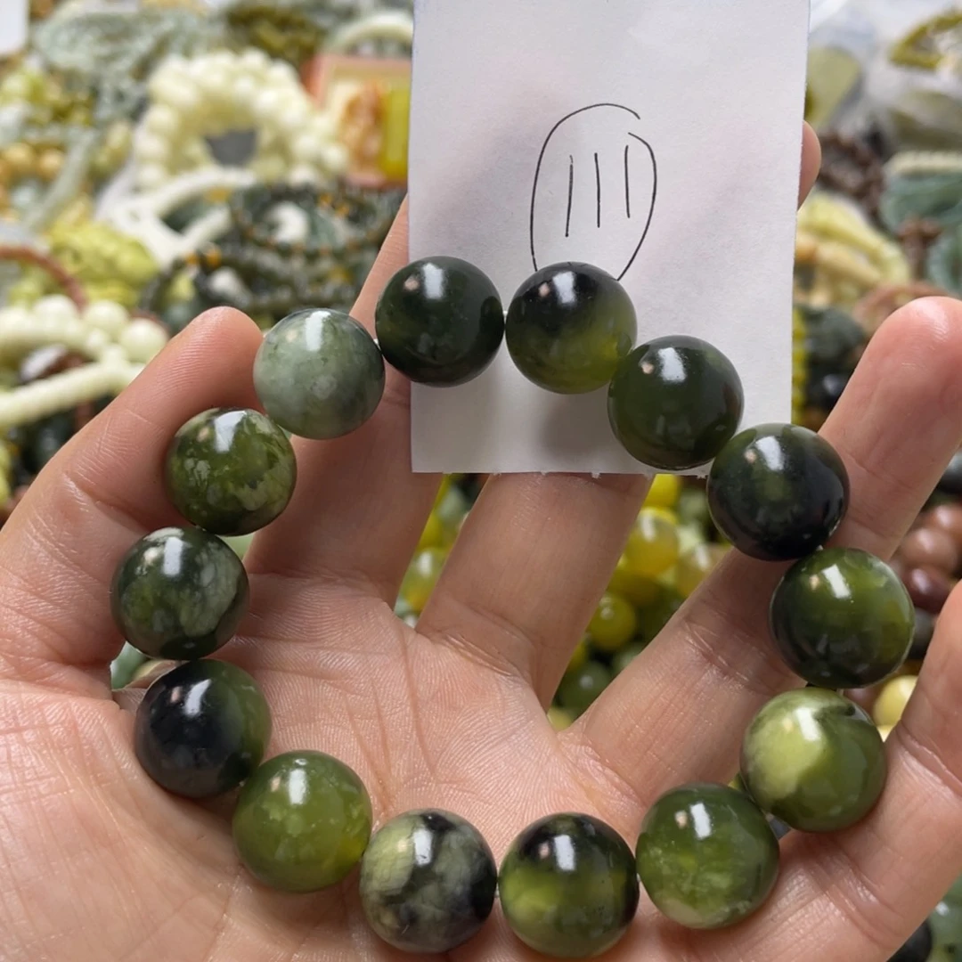 蛇纹石玉手链未镶嵌岁**年