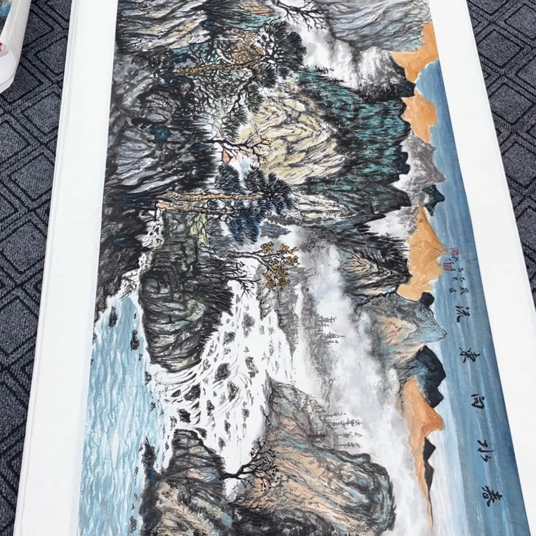 x***h国画黄长才老师小六山水作品奇