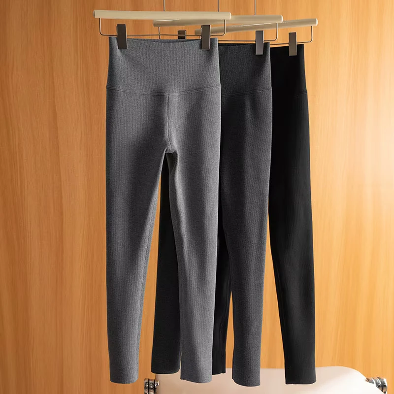 KM8473秋冬新款百搭显瘦弹力修身加厚收复提臂可外穿瑜伽打底裤女