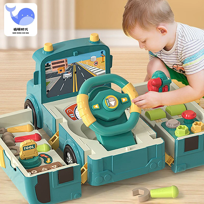 儿童变形公交车玩具汽车1一3岁2宝宝巴士校车4男孩益智6生日礼物5