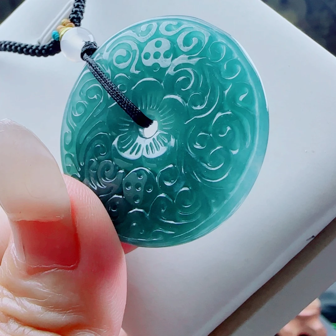 翡翠未镶嵌吊坠(赠链)12234567